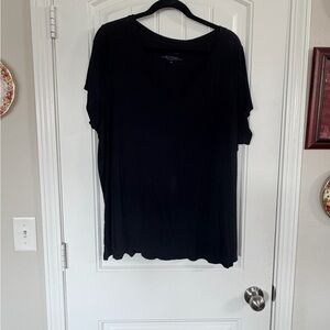 Rachel Zoe Classic Black Short Sleeve Tee